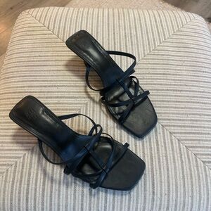 H&M Black Strappy Heels